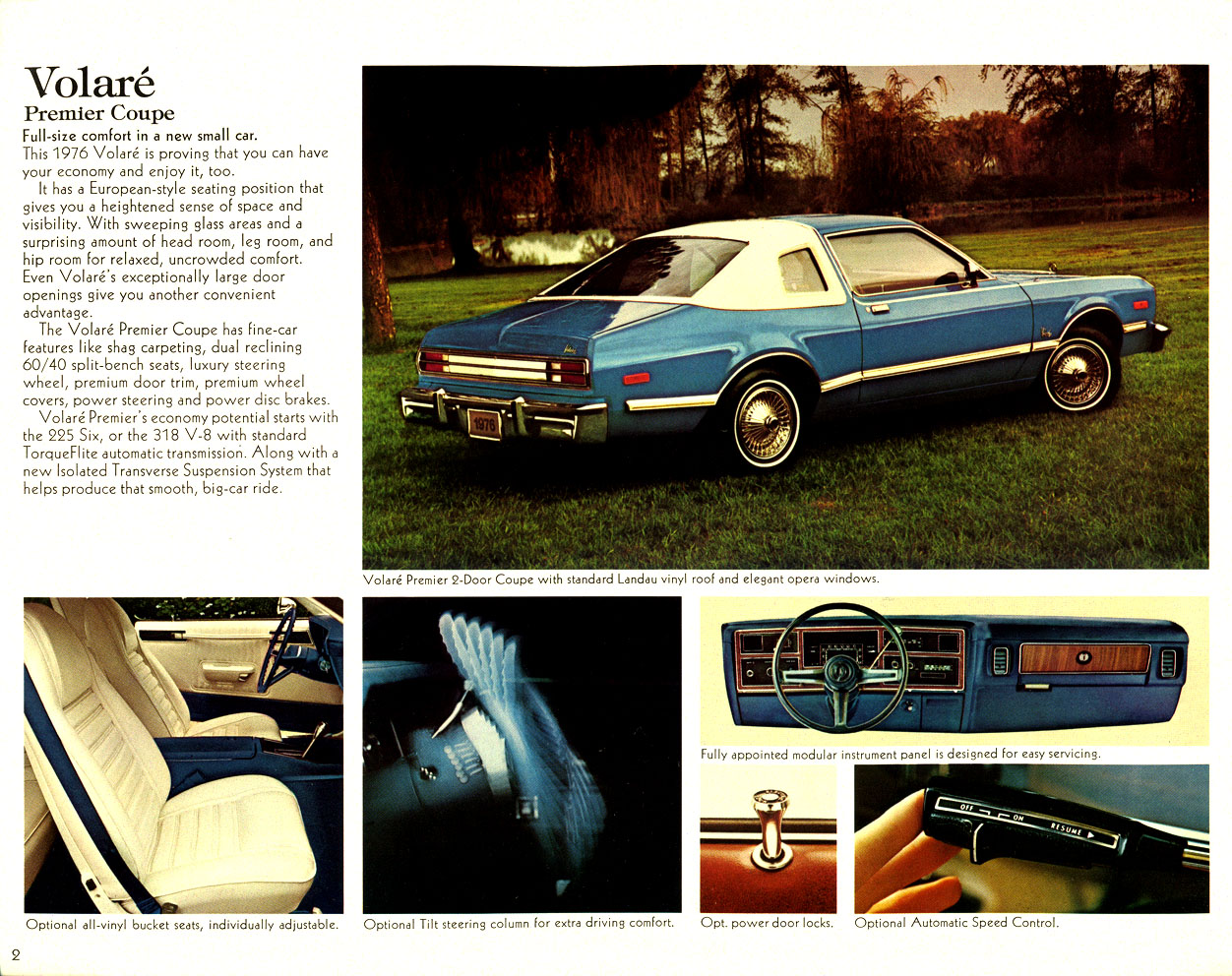 1976 Chrysler Plymouth Brochure Page 12